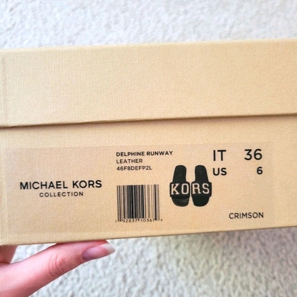 Delphine Michael Kors Collection Leather Slides - Picture 8 of 12